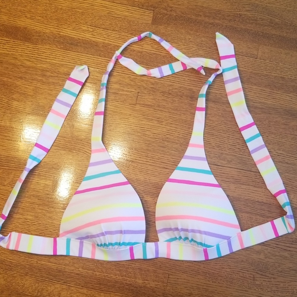 NWOT Stripe Bikini Top Victoria Secret